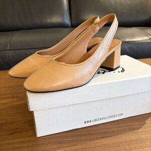 L'INTERVALLE Jarotes Camel slingback 38 NWT
